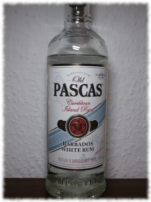 Old Pascas Barbados White Rum Flasche