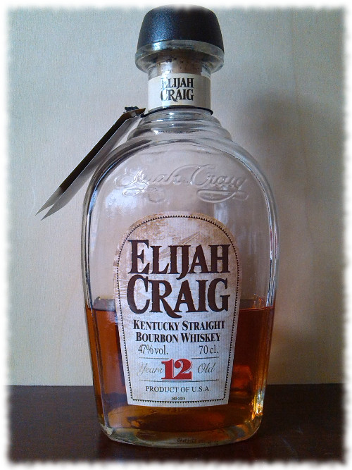 Elijah Craig 12 Kentucky Straight Bourbon Whiskey Flasche Normaletikett
